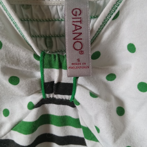 Vintage Gitano Womens Sleeveless Black Green Floral Tank Top Shirt Blouse SZ S - Picture 2 of 6